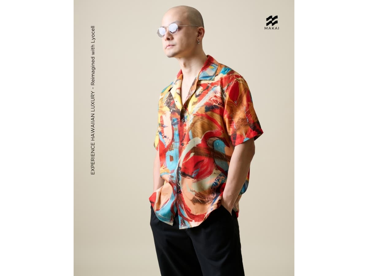 MAKAI BARCELONA Lyocell Hawaiian Shirt