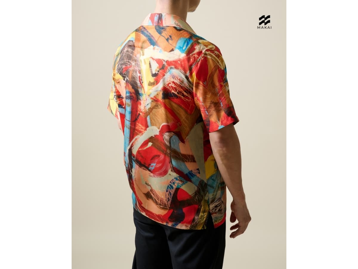 MAKAI BARCELONA Lyocell Hawaiian Shirt