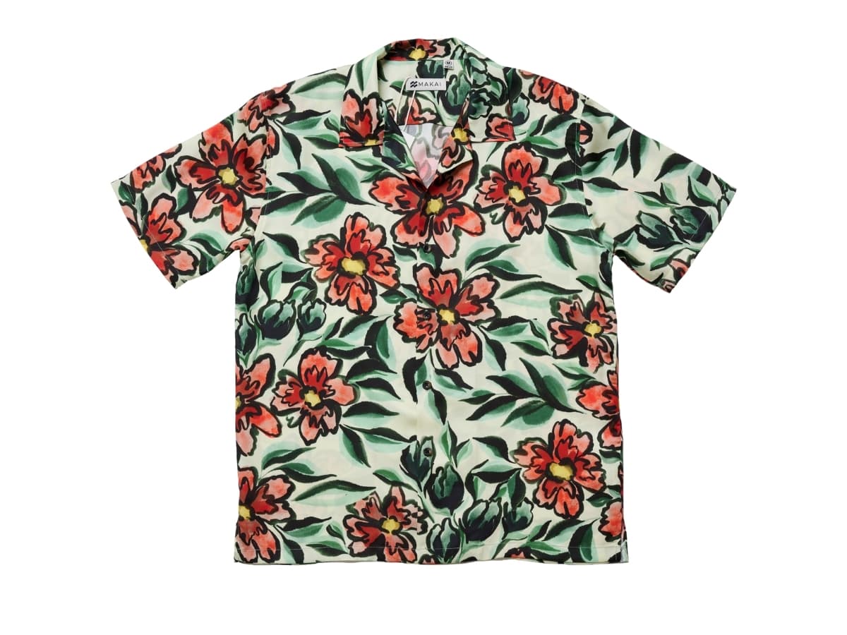 MAKAI FLORENCE Lyocell Hawaiian Shirt