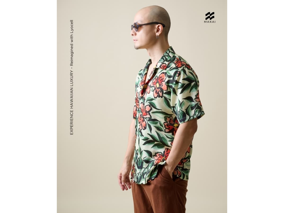 MAKAI FLORENCE Lyocell Hawaiian Shirt