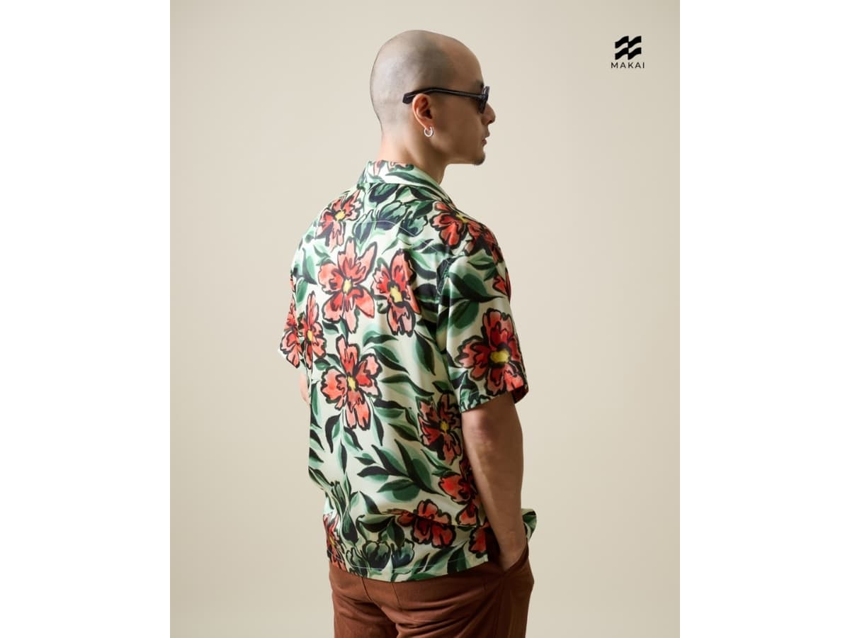 MAKAI FLORENCE Lyocell Hawaiian Shirt