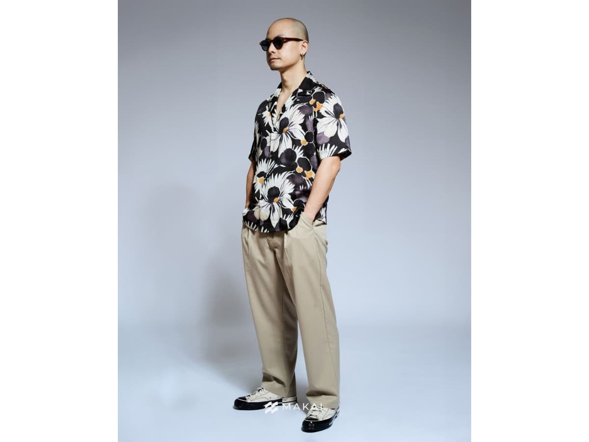 MAKAI GAWAI Lyocell Hawaiian Shirt