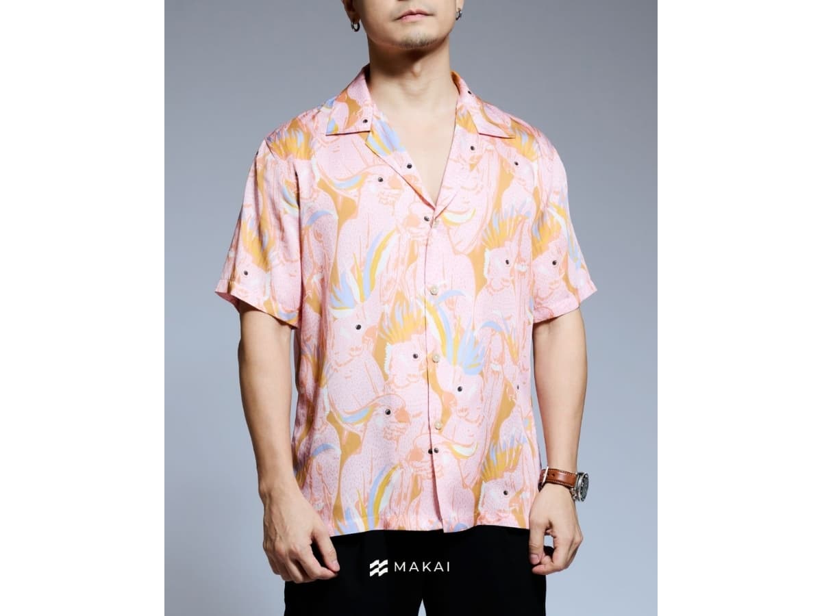 MAKAI RIO Lyocell Hawaiian Shirt