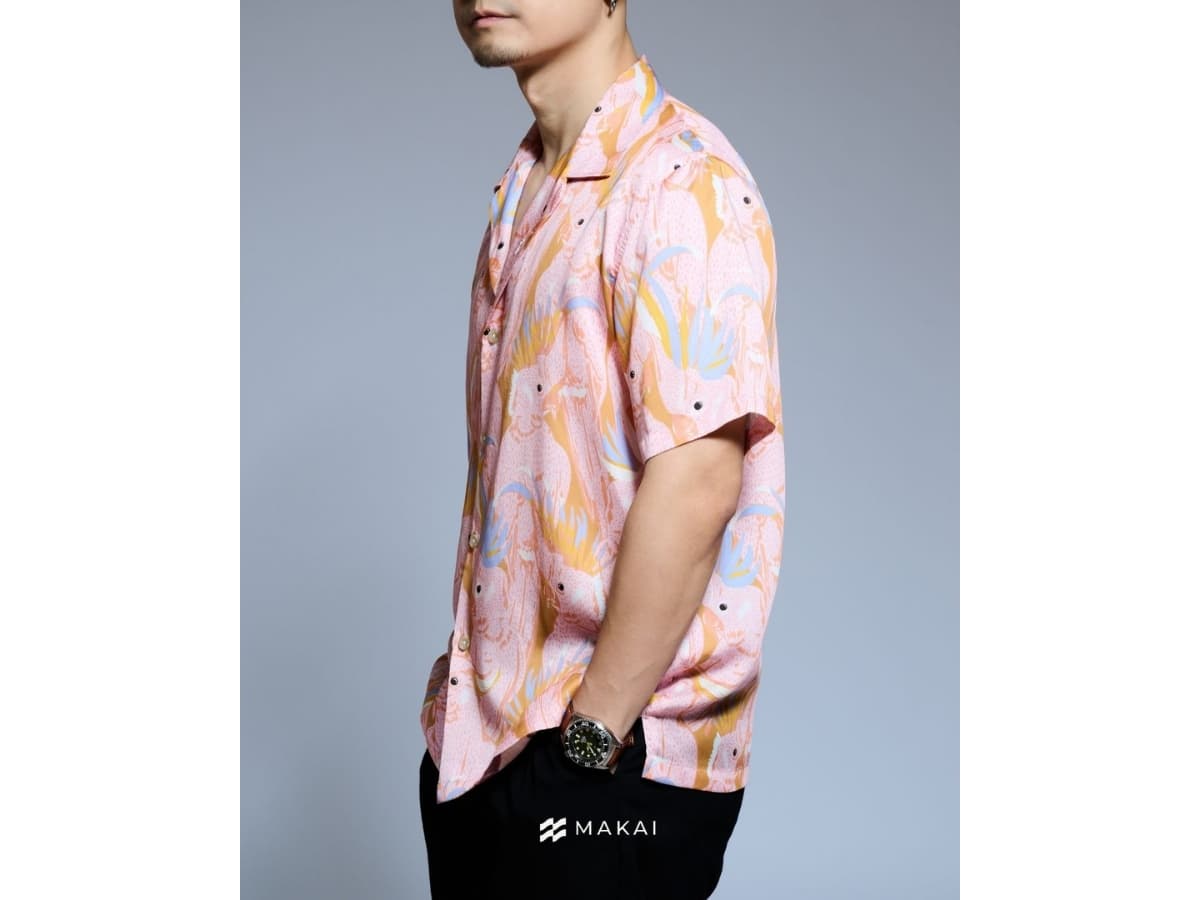 MAKAI RIO Lyocell Hawaiian Shirt