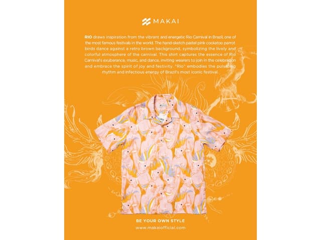 MAKAI MAKAI RIO Lyocell Hawaiian Shirt - view 6