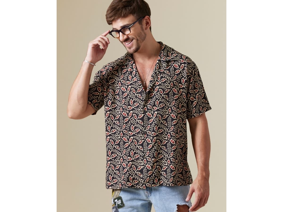 MAKAI VARNA Rayon Hawaiian Shirt