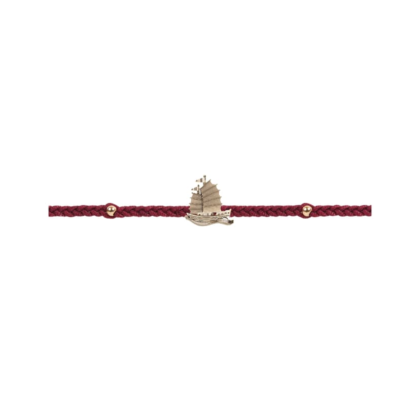 RAVIPA Mazu Golden Gold Bracelet (Burgundy)