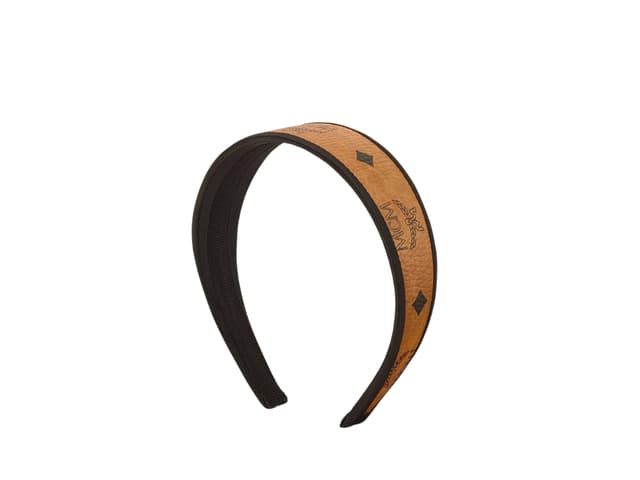 MCM MCM Headband In Visetos Cognac - view 1