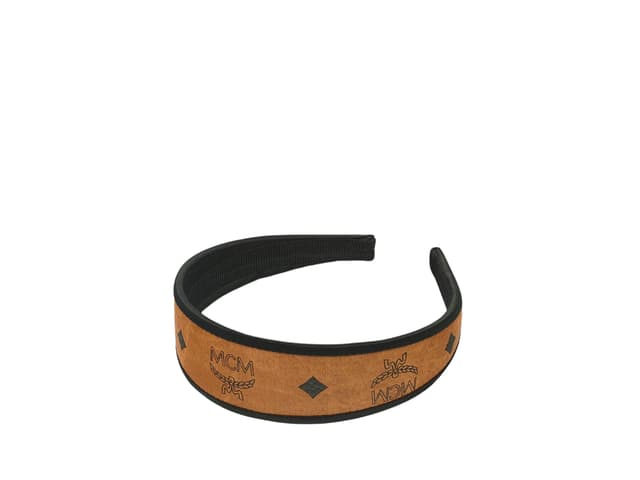 MCM MCM Headband In Visetos Cognac - view 2