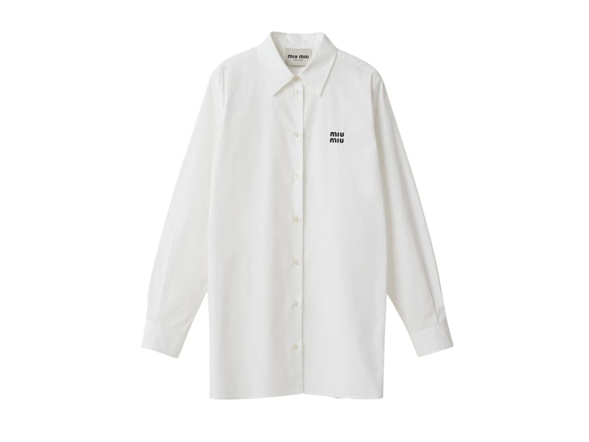 Miu Miu Poplin Shirt White