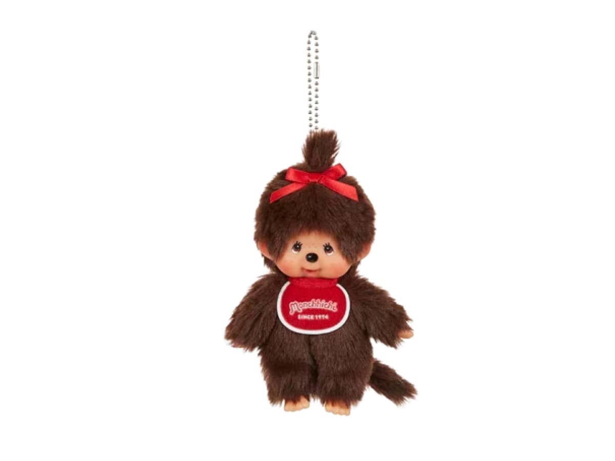 Monchhichi Keychain Brown Girl