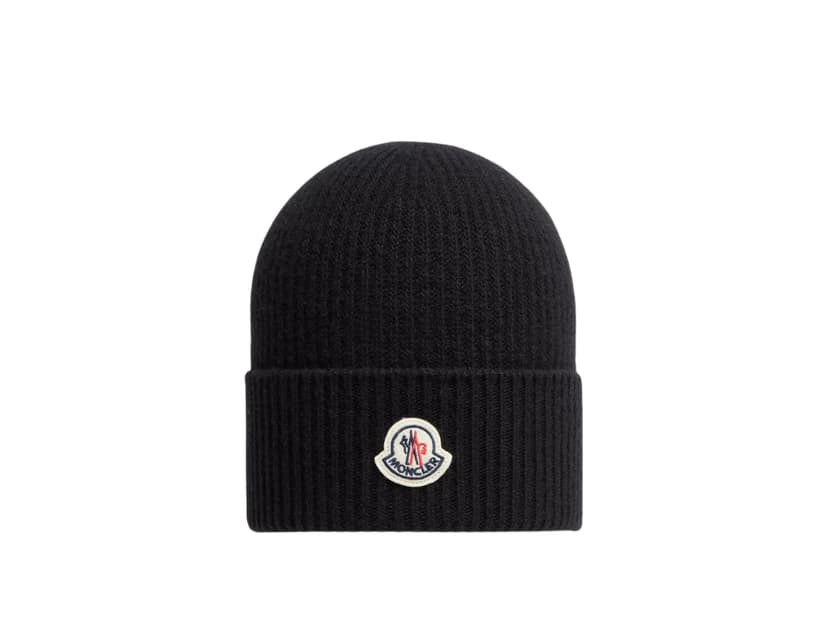 Moncler Moncler Cashmere Blend Beanie Black