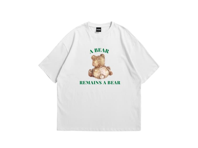 Myyoungs Myyoungs Bear Oversized T-Shirt White