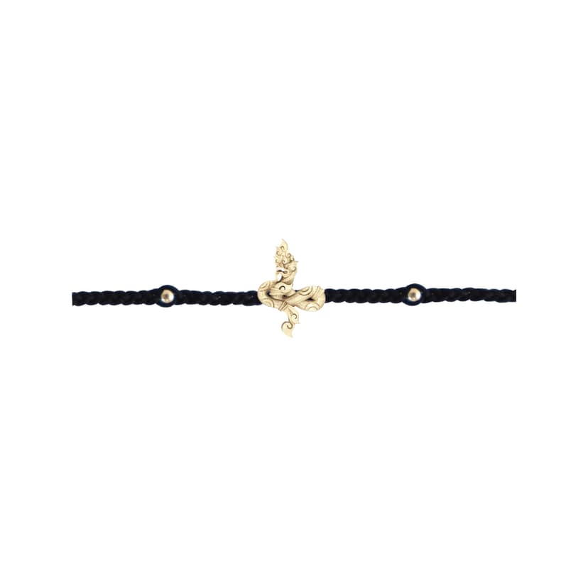 RAVIPA Naga Golden Gold Bracelet (Black)
