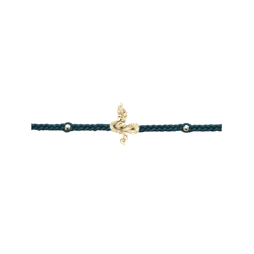 RAVIPA Naga Golden Gold Bracelet (Green)