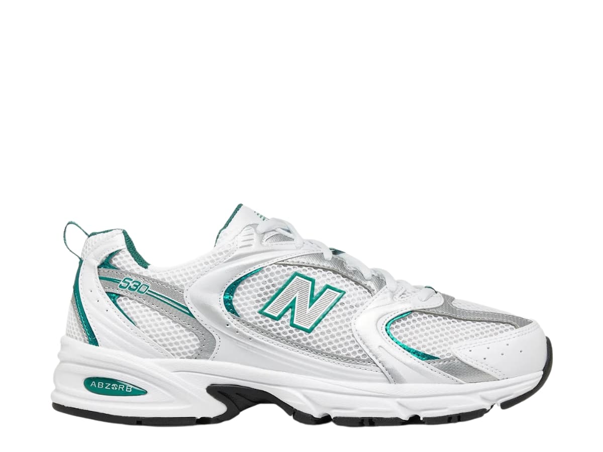 New Balance 530 White Silver Green