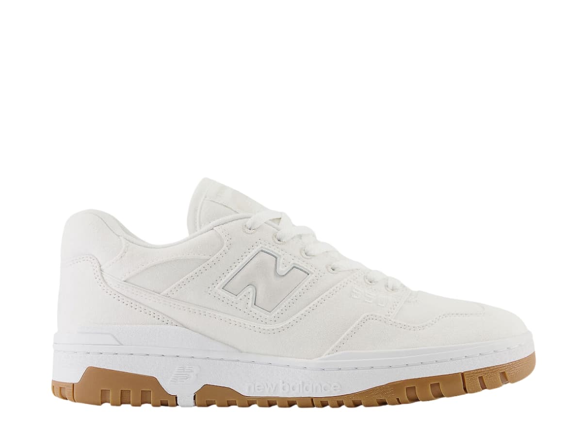 New Balance 550 White Canvas Gum