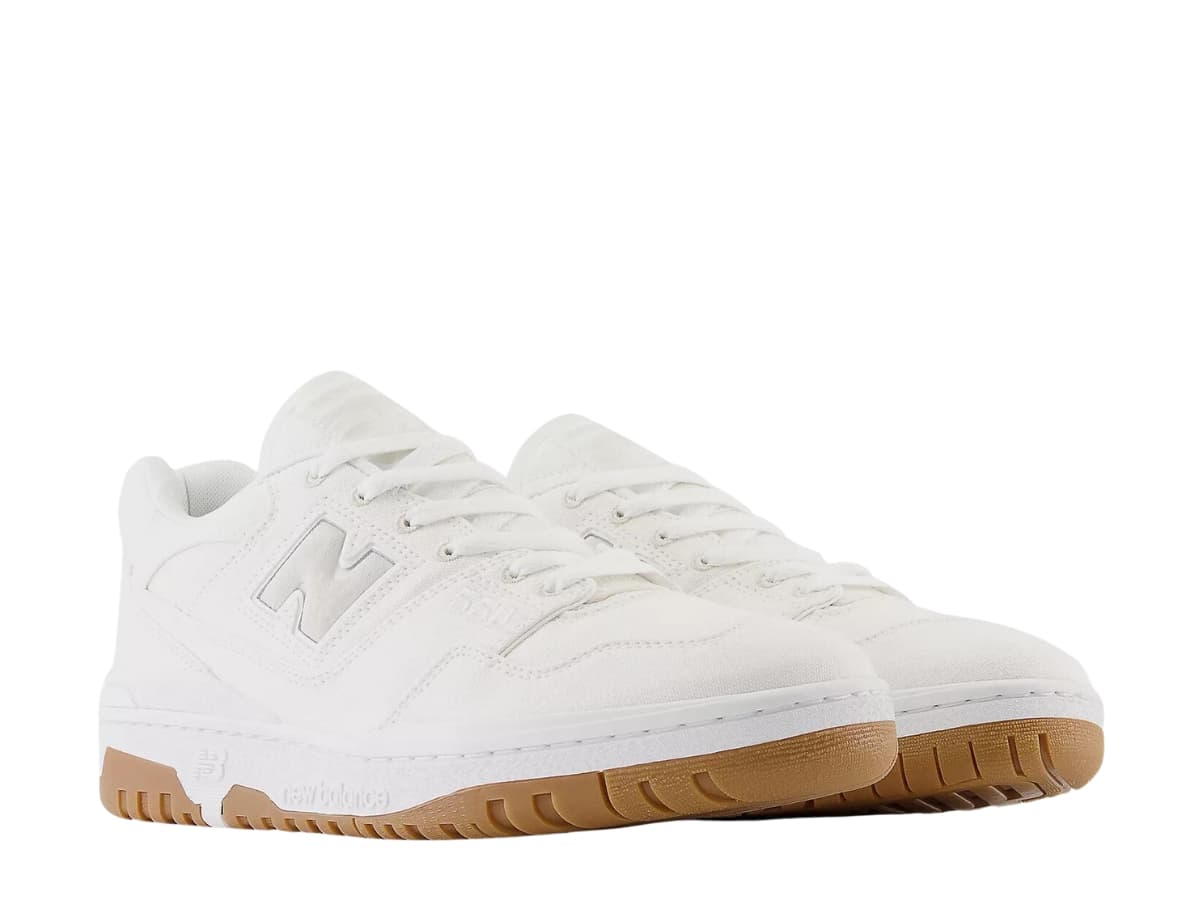 New Balance 550 White Canvas Gum