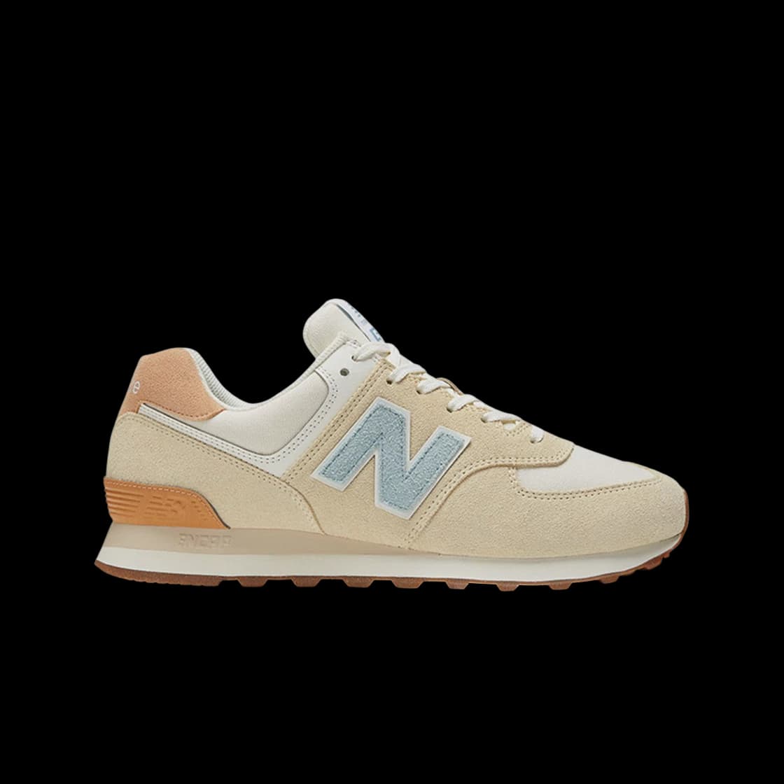 New Balance 574 Beige Light Blue Gum