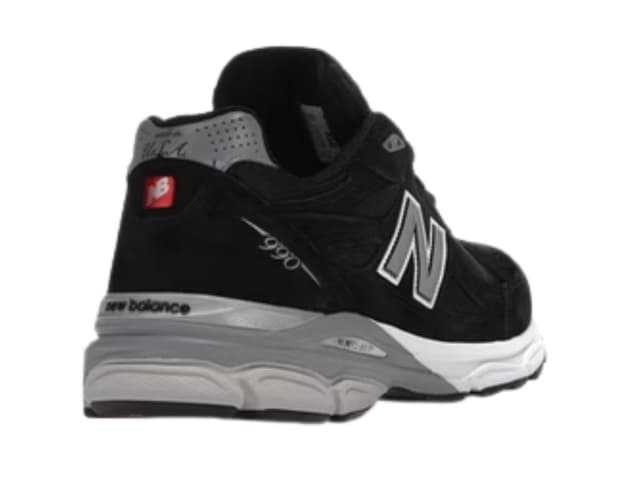 New Balance New Balance 990v3 MiUSA Black White - view 3