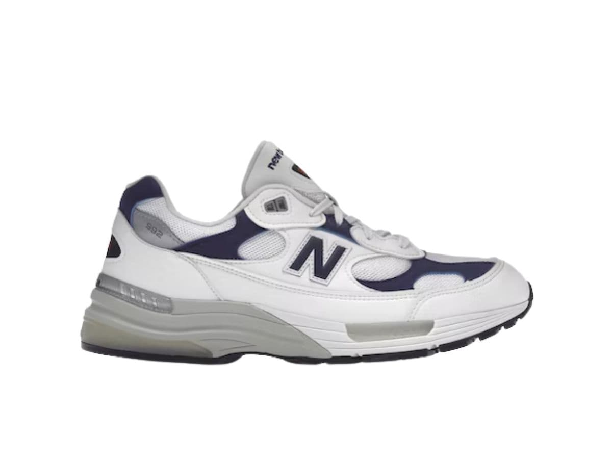 New Balance 992 White Navy