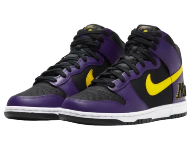 Nike Nike Dunk High EMB Lakers - view 3
