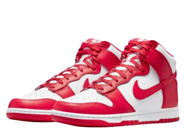 Nike Nike Dunk High Championship White Red - view 3