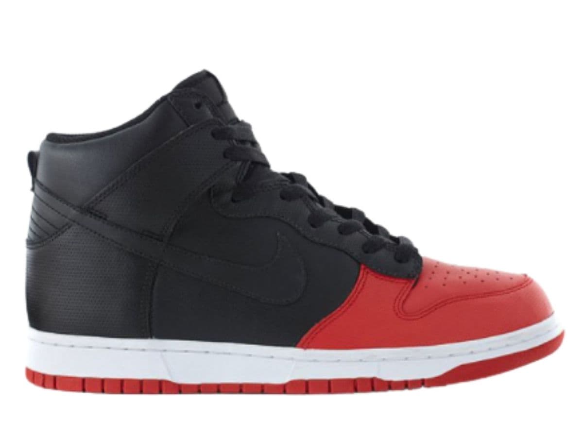 Nike Dunk High Black Sport Red