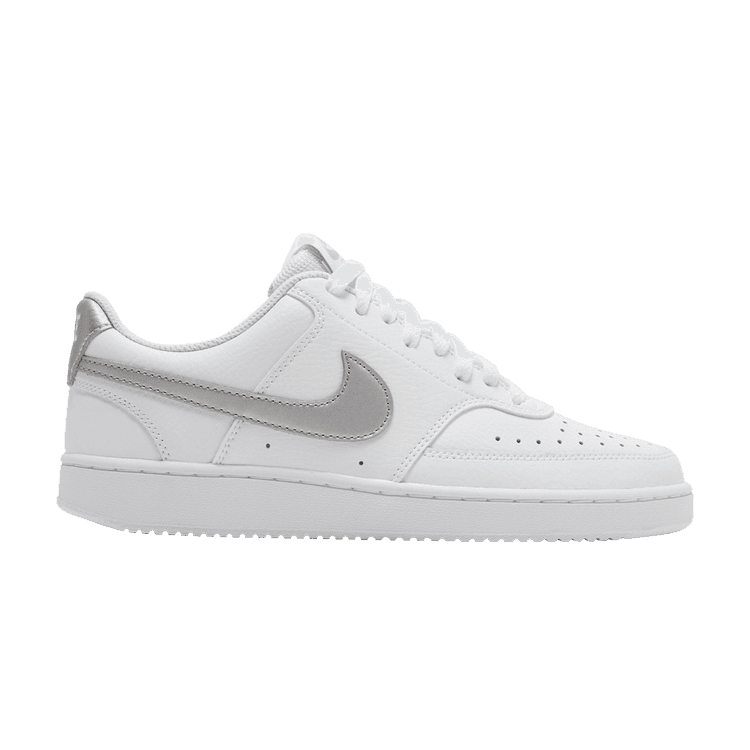 Nike Nike Wmns Court Vision Low 'White Metallic Silver'