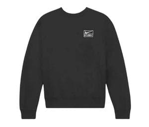 Buy Nike x Stussy Wash Crew Fleece Black at Sasom – Authentic and Ready to Ship