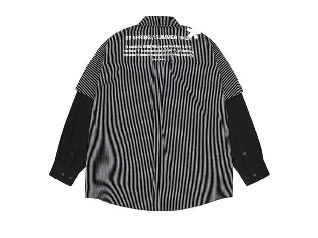 OY OY Layered Stripe Shirts Black - view 2
