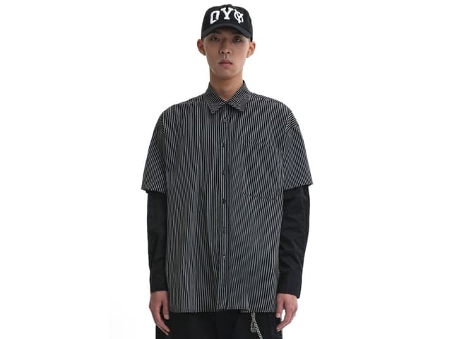 OY OY Layered Stripe Shirts Black - view 3