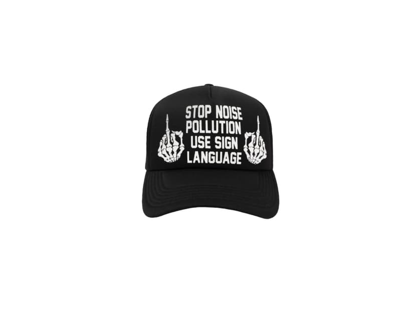 Pleasures Pleasures Pollution Trucker Black