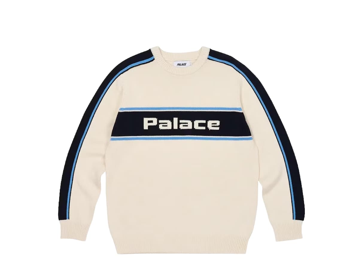 Palace Electronica Knit Soft White Shop Authentic at SASOM