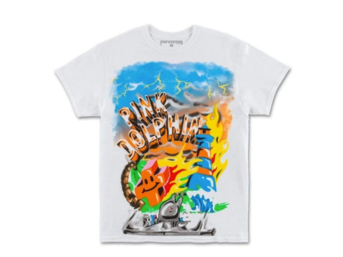 PINK DOLPHIN SUPERFUTURE TEE White