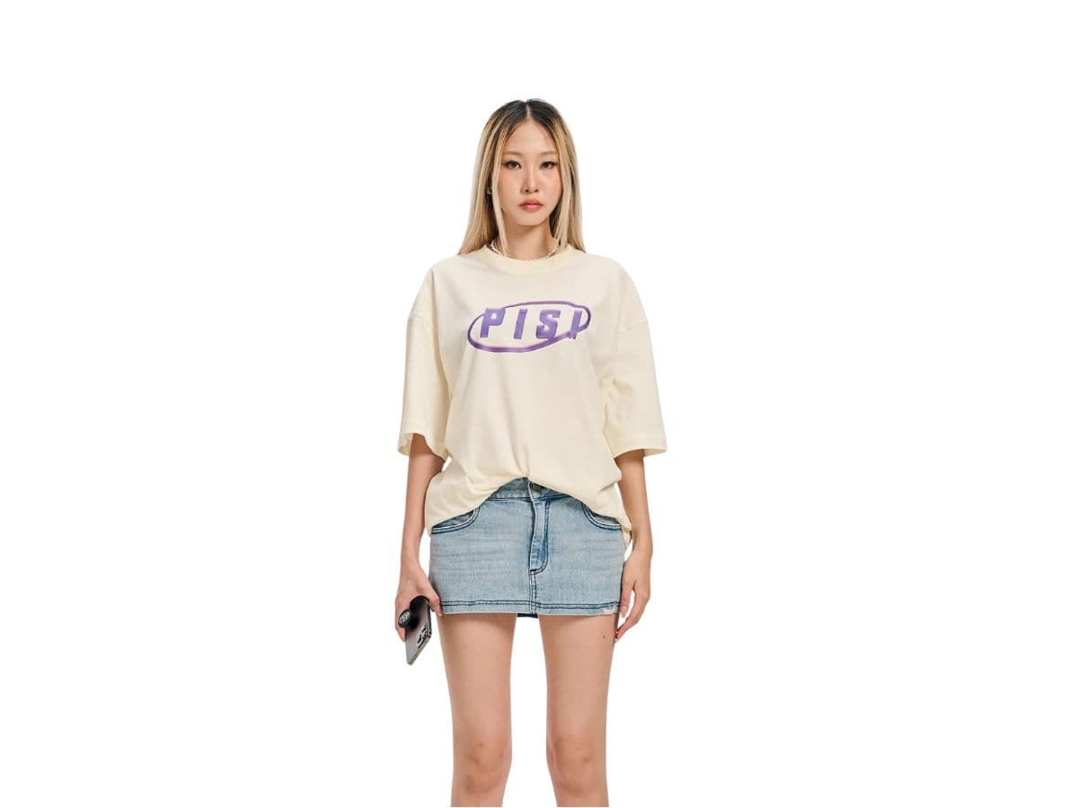 PISI Purple Logo Off-White