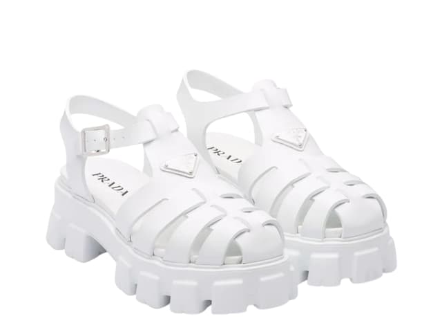 Prada Prada Foam rubber sandals White - view 3