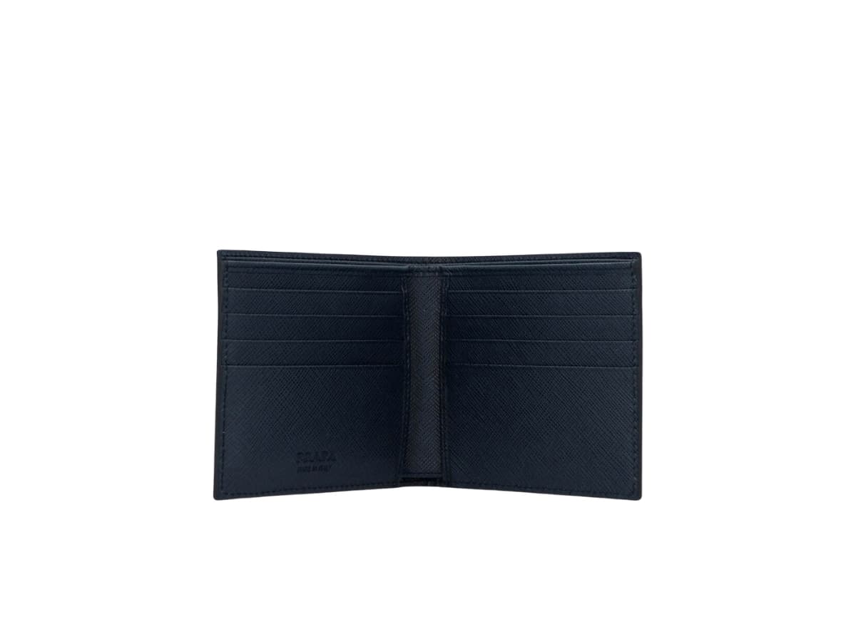 Prada Saffiano Leather Wallet Navy