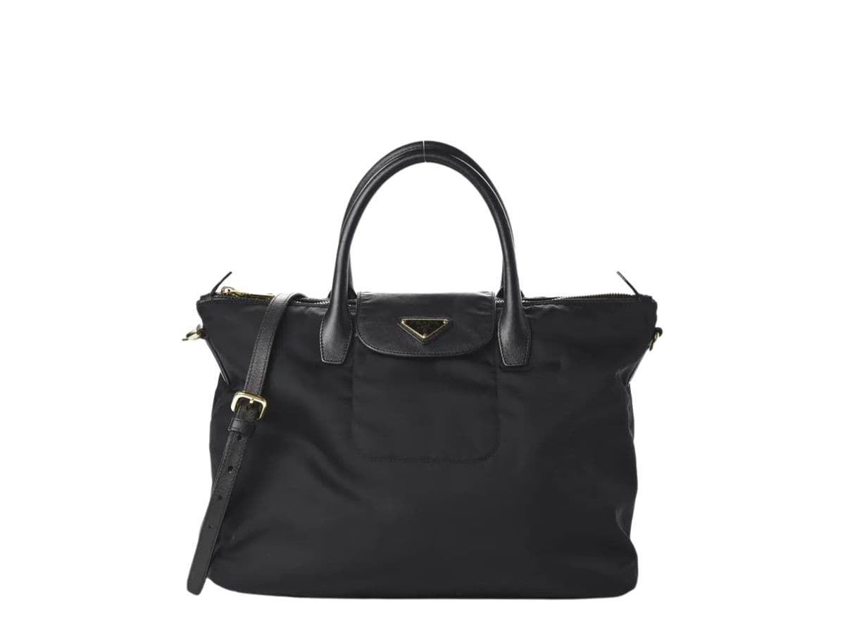 Prada Tessuto Nylon Tote Black