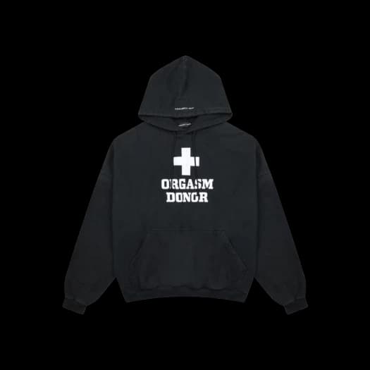 Buy Project G/R Orgasm Donor Hoodie Washed Black at Sasom – Authentic and Ready to Ship