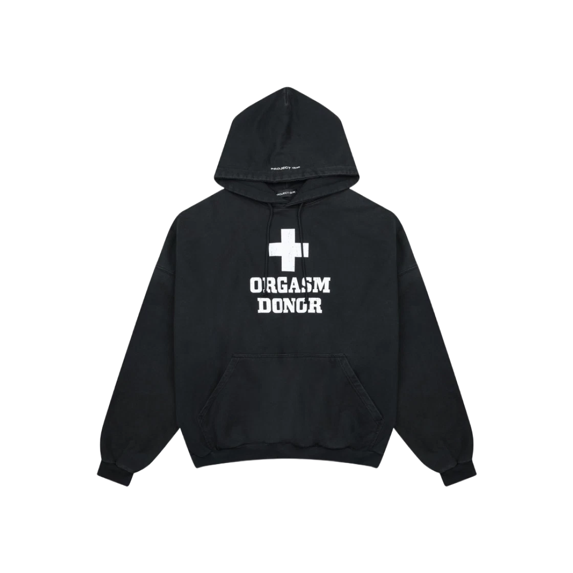 Project G/R Project G/R Orgasm Donor Hoodie Washed Black