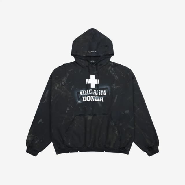 Project G/R Project G/R Verified Orgasm Donor Hoodie Dirty Black - view 1