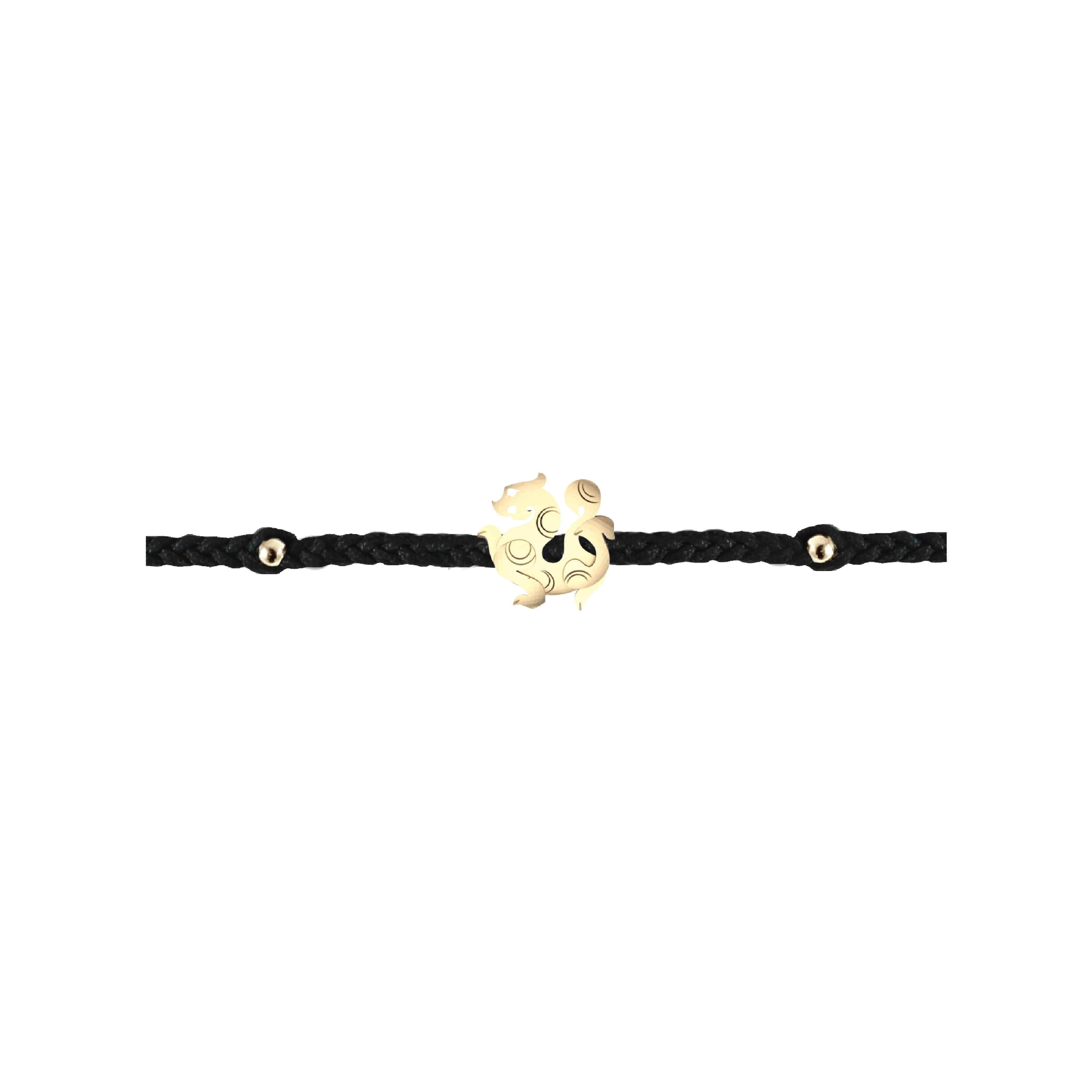 Qilin Golden Gold Bracelet (Navy)