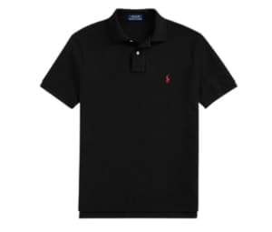 Buy Ralph Lauren The Iconic Mesh Polo Shirt Black-Red at Sasom – Authentic and Ready to Ship