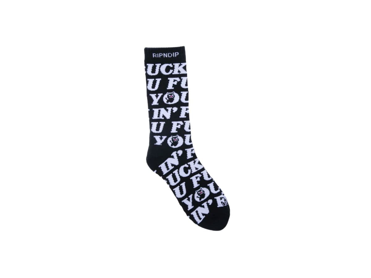 RipNDip Fuckin Fuck Socks Black