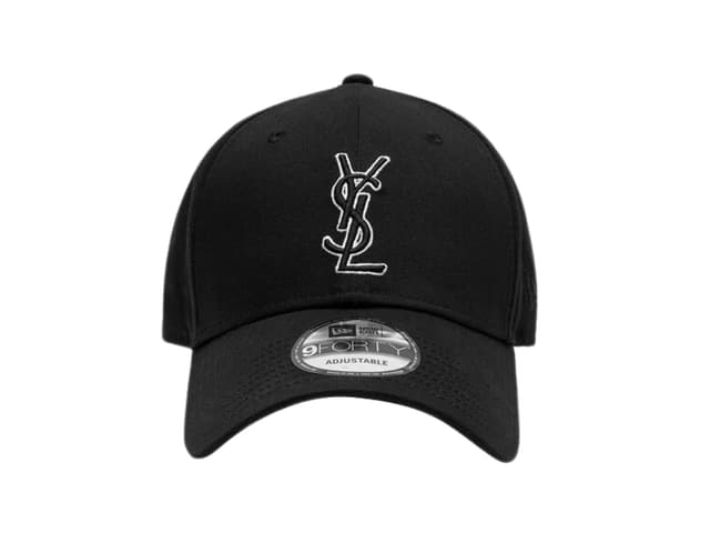 Saint Laurent Saint Laurent New Era Cassandre Cap In Canvas Black - view 1