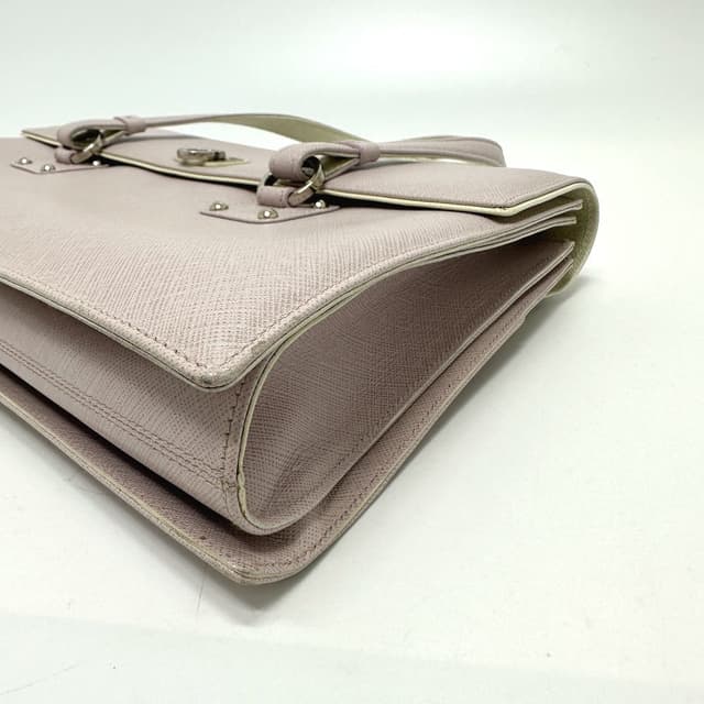 Ferragamo Salvatore Ferragamo Gancini  Hand Bag Leather pink - view 4