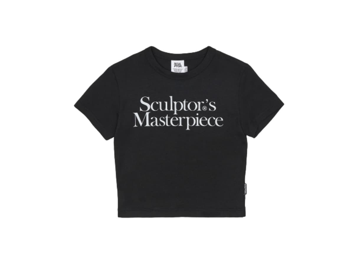 Sculptor Masterpiece Crop Tee Black