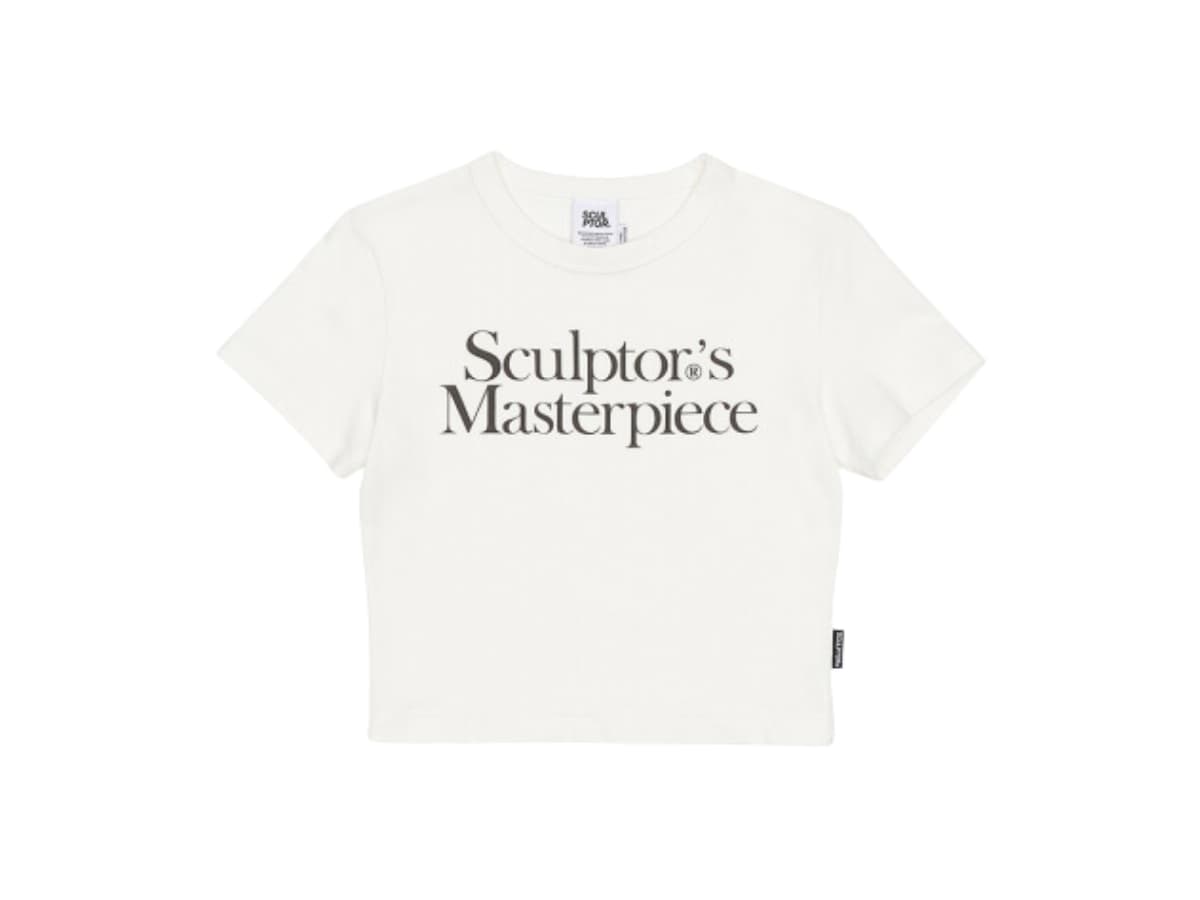 Sculptor Masterpiece Crop Tee White