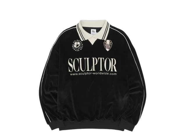 Sculptor Sculptor Velour Soccer Jersey Black - view 1